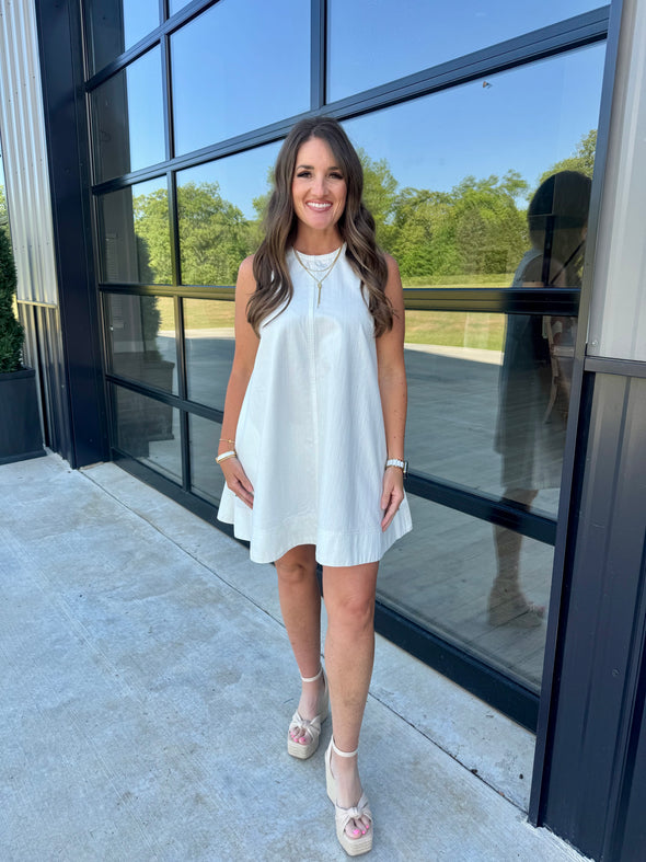 White A Line Dress