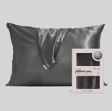 Satin Pillowcase-Charcoal