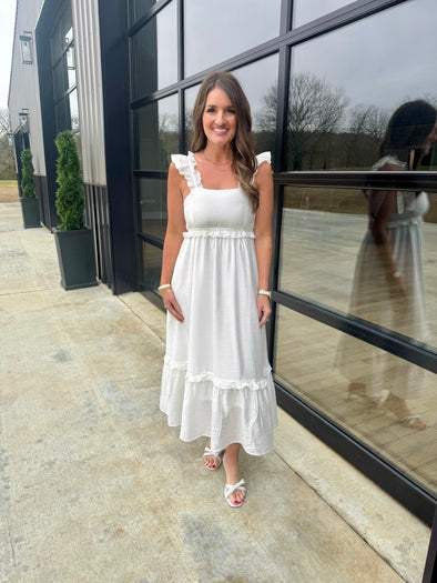 White Midi Dress