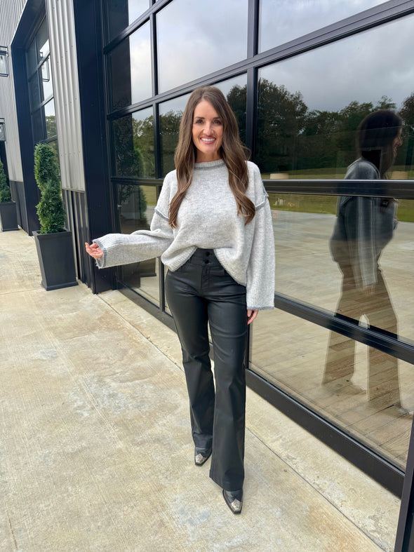 Grey Edge Sweater