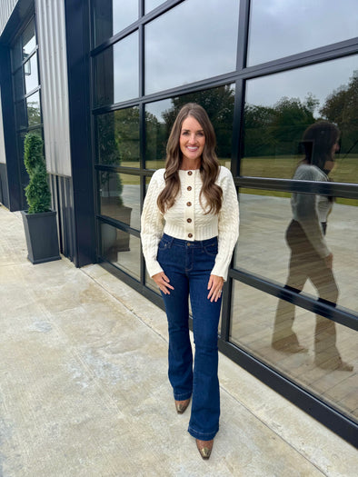 Ivory Off Shoulder Sweater