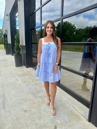 Blue Gingham Dress