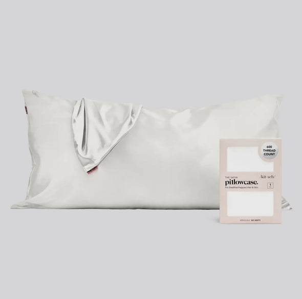Satin King Pillowcase-Ivory