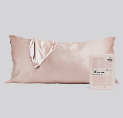 Satin King Pillowcase-Blush