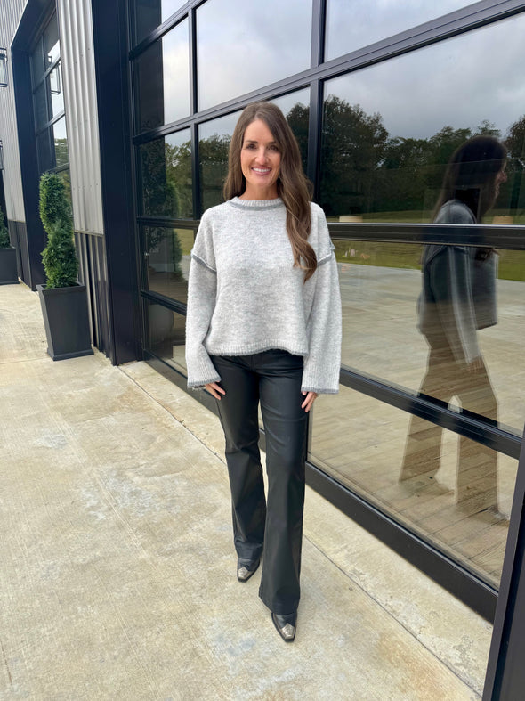 Grey Edge Sweater