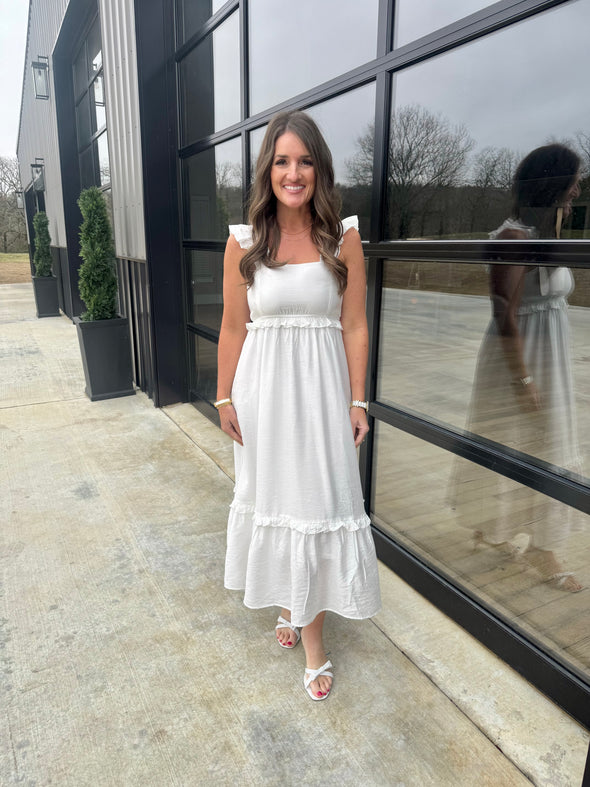 White Midi Dress