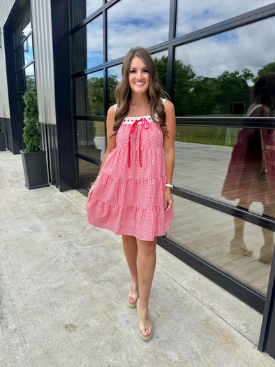 Red Gingham Dress