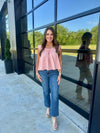 Blush Ruffle Top