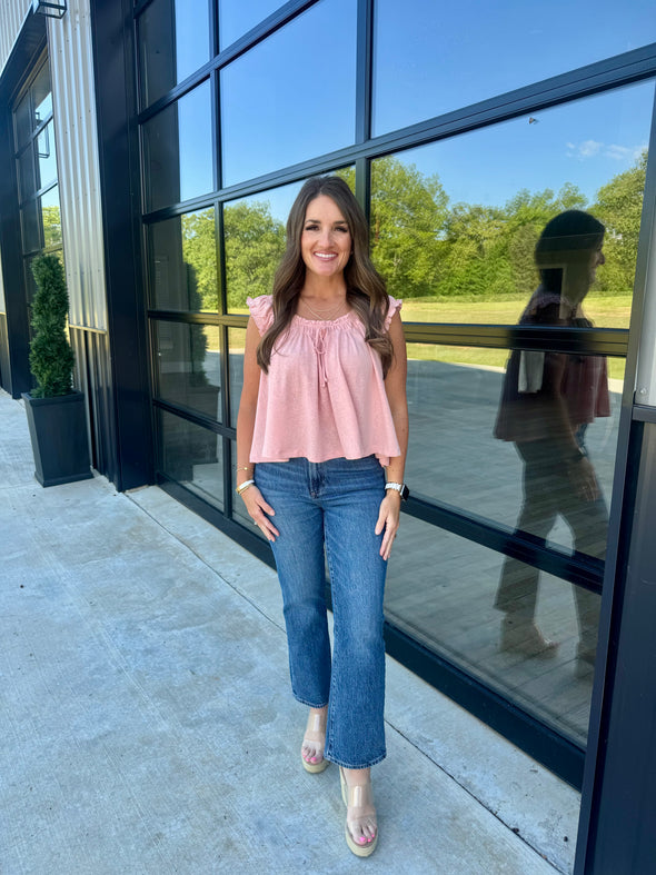 Blush Ruffle Top