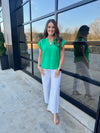 Kelly Green Blouse