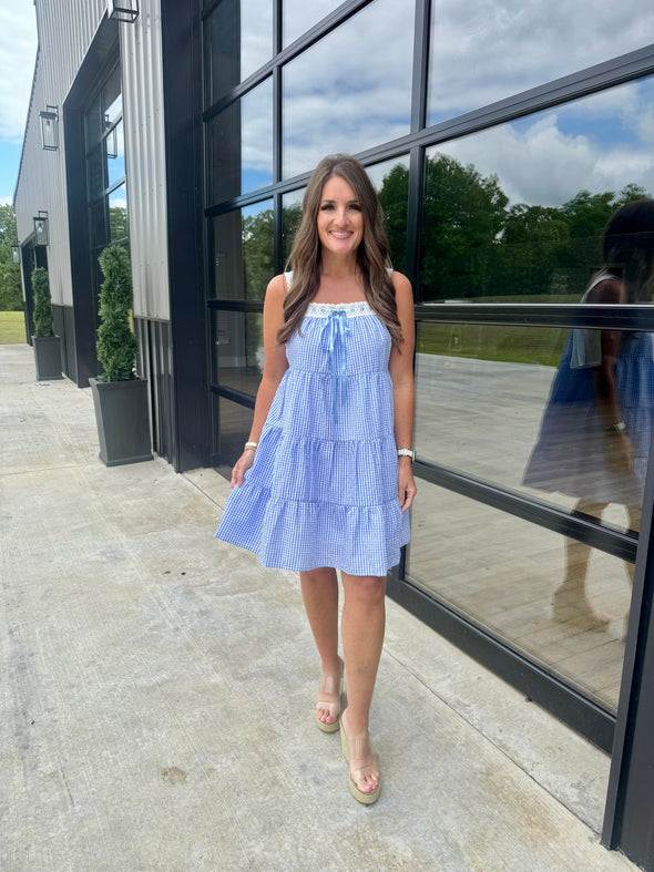 Blue Gingham Dress