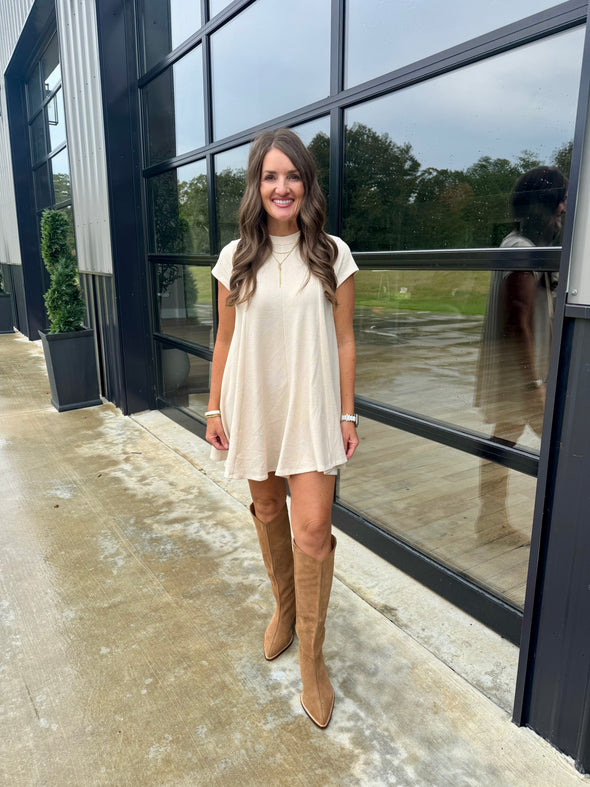 Cream Flare Tunic