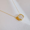 Cushion Cut Diamond Necklace