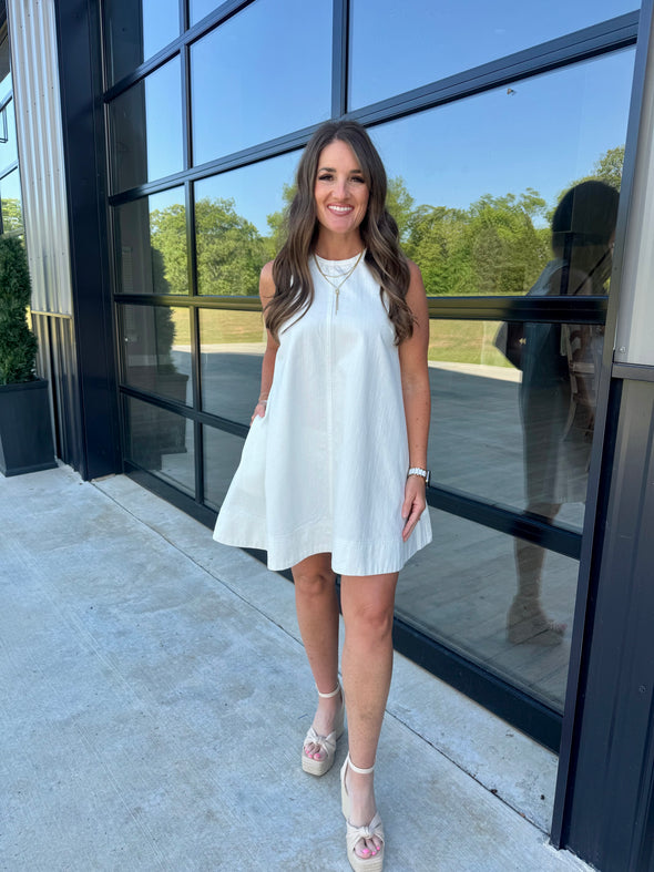 White A Line Dress