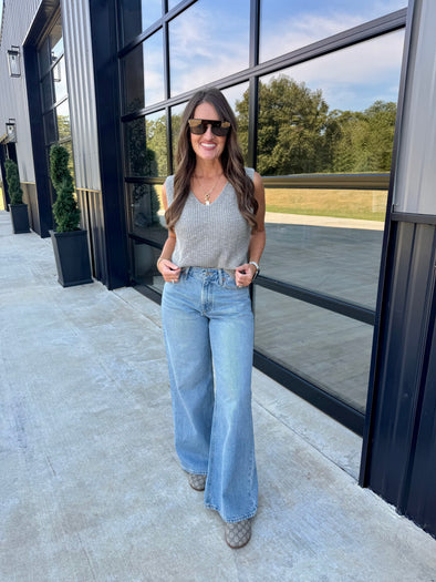 Grey V-Neck