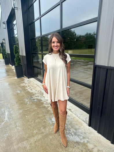 Cream Flare Tunic