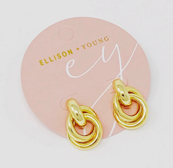 Golden Girl Earrings-Gold