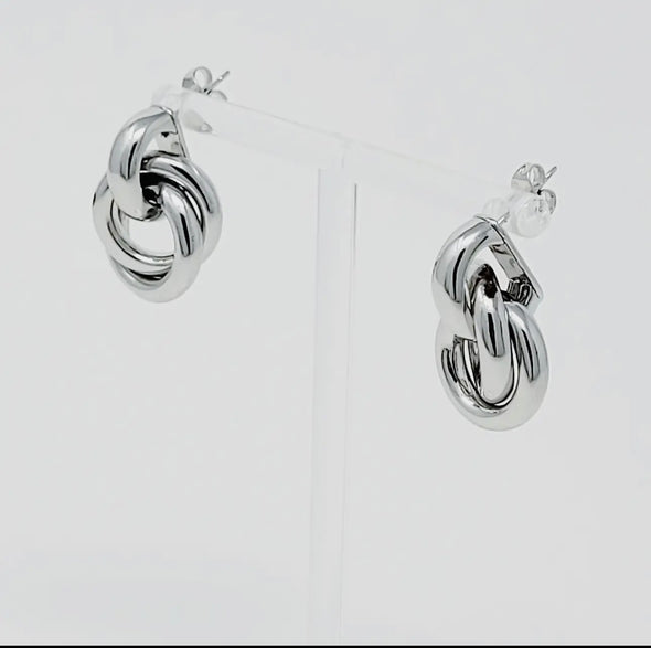 Golden Girl Earrings-Silver