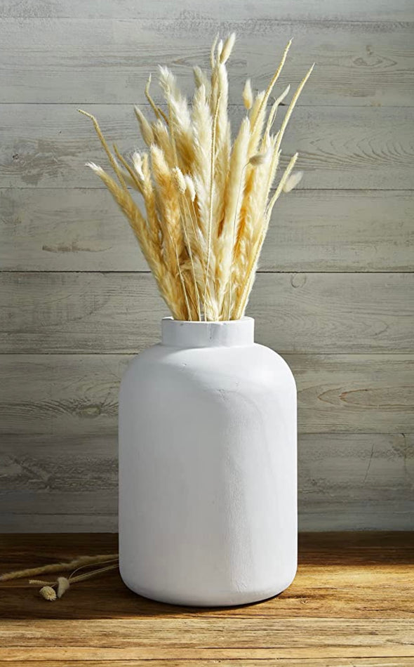 White Tall Jug Vase